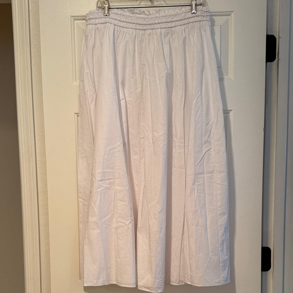Madewell White A-Line Skirt